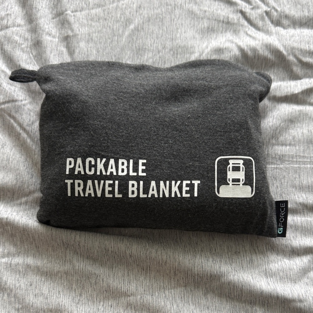 G/FORE Gray Packable Travel Blanket